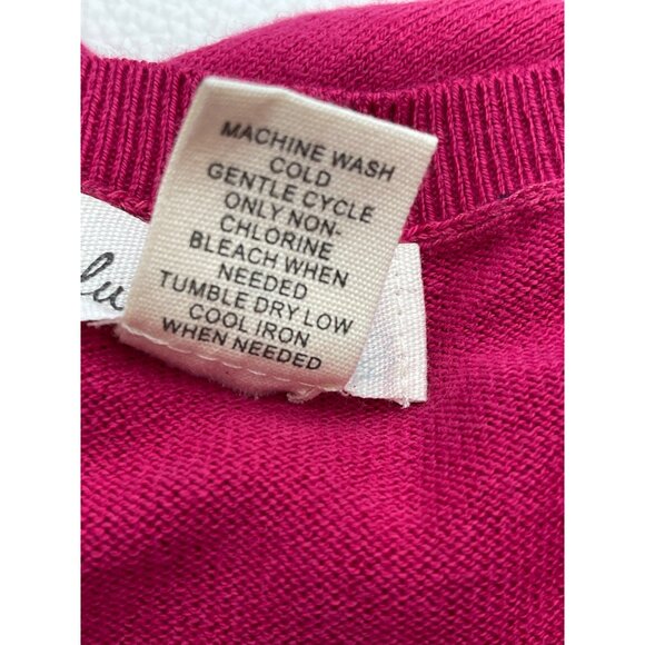 Blu Dahlia Women Long Sleeve Twisted Split Back Design Sweater Tunic Size M - Picture 13 of 13